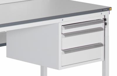 Drawer Unit 3 Drawers Ostrov Workbenches ESD Products - OS-TP-01P-SHA-TEC-7035